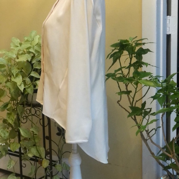 Rag & Bone Ivory Long Sleeve Tuxedo Shirt Sz Med. - Picture 3 of 16